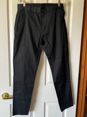 Men's Black Casual Stretch Pants